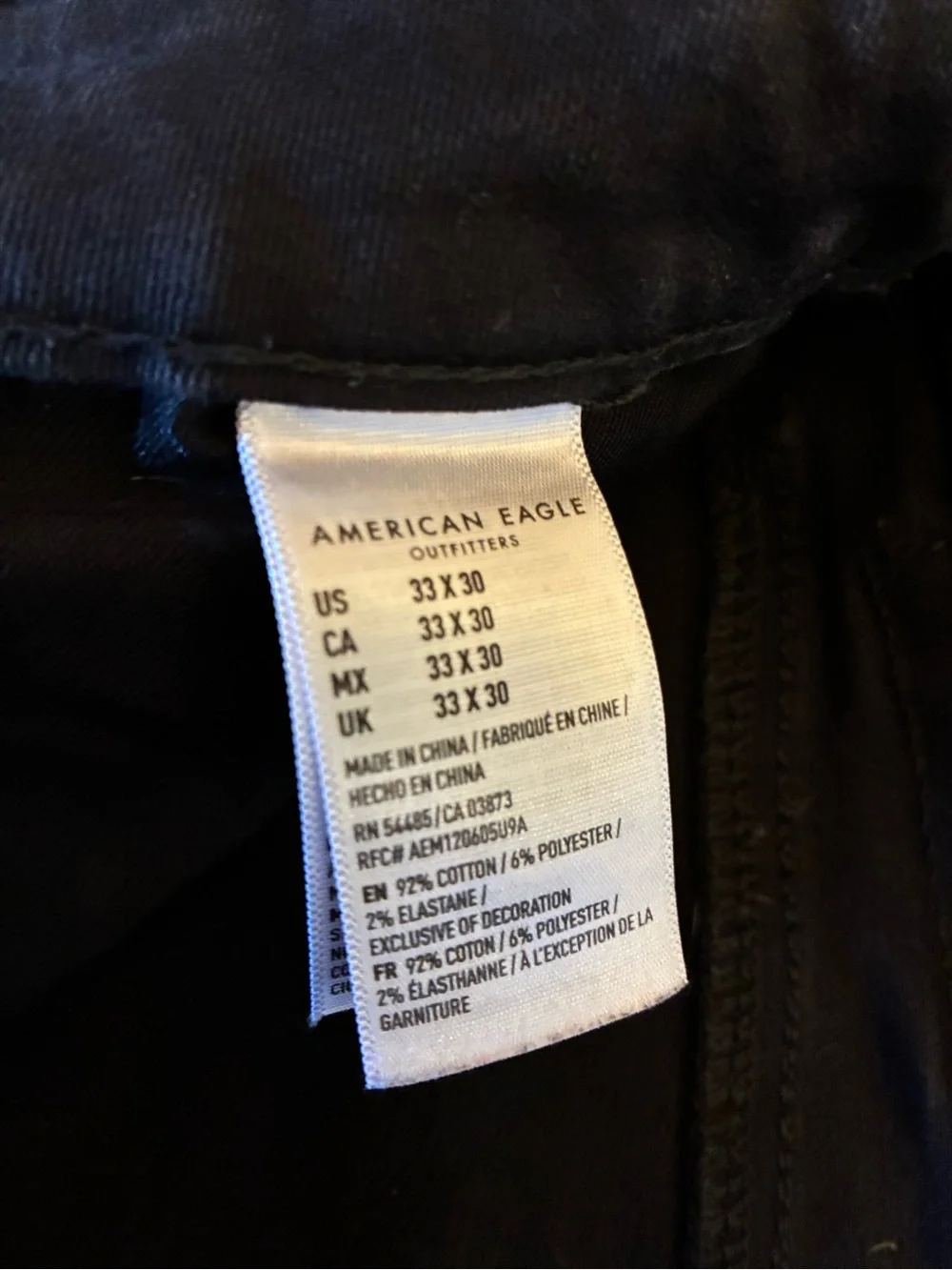 American Eagle Outfitters Black Distressed  Jeans
